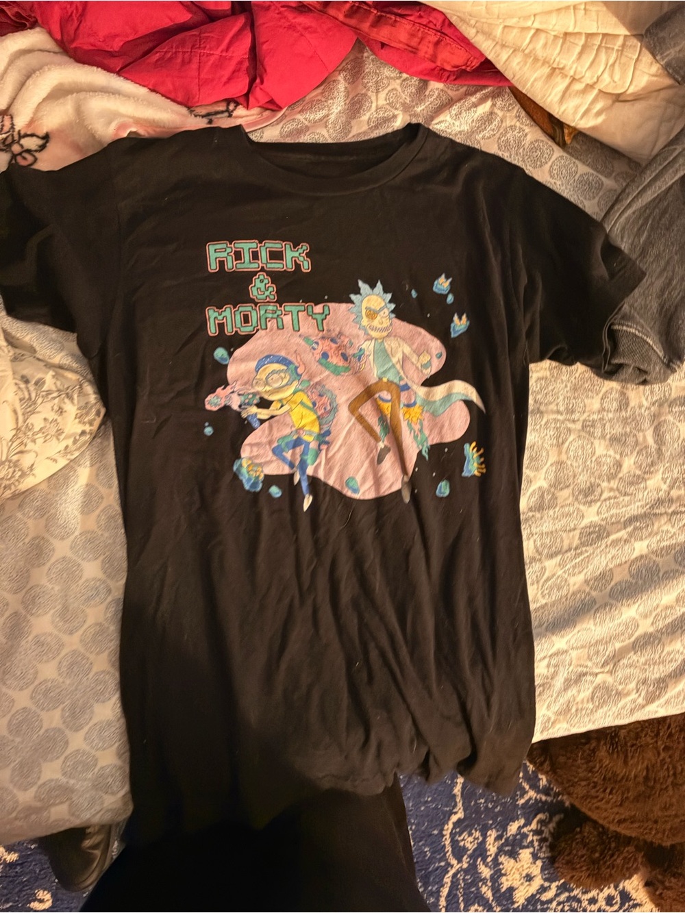 Black Graphic Tee for Women